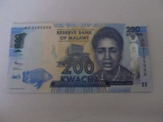 MALAWI 200 KWACHA / 2012. UNC. foto