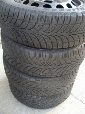 Anvelope de iarna Bridgestone Blizzak LM-32, 205/55/R16 cu jante de tabla, pe 16&amp;quot;, prindere 5x112 pentru VW AG foto