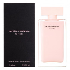 Parfum Narciso Rodriguez For Her (cutie neagra, sticla roz) feminin, apa de parfum 100ml foto