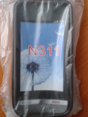 Husa Neagra Silicon Nokia Asha N311, Noi, In Tipla foto