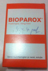 Bioparox, nou, nefolosit, fusafungina 50mg/10 ml foto