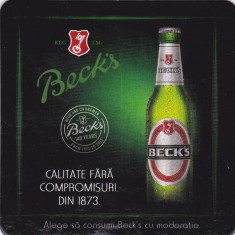 Suport de pahar / Biscuite BECK&amp;#039;S foto