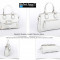 Geanta poseta Guess originala model Palermo alb white alba bareta inclusa PVC fashion lady bag
