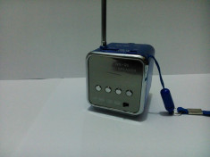 Mini Boxa Cub cu Radio FM si Mp3 Player ! LIVRARE GRATUITA PRIN POSTA ROMANA !!! foto
