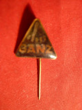 Insigna Firma GANZ - Ungaria cca.1970 , h= 1,3 cm