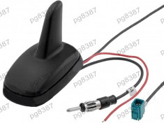 Antena SHARK, radio AM/FM, GPS, cu amplificare semnal, 12V, conector FAKRA - 001120 foto