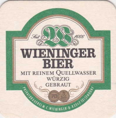 Suport de pahar / Biscuite WIENINGER BIER foto