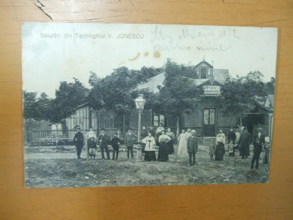Carte postala Salutari din Techirghiol V. Ionescu 1914 | Okazii.ro