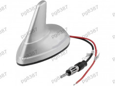 Antena SHARK, radio AM/FM, cu amplificare semnal, 12V - 001128 foto