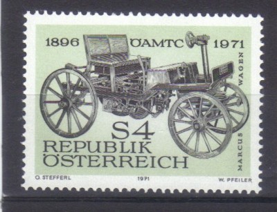 AUSTRIA 1971, Automobil, serie neuzata, MNH foto