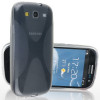 Husa Samsung Galaxy S3 i9300 i9301 i9305 + incarcator auto + folie + stylus, Transparent, Gel TPU