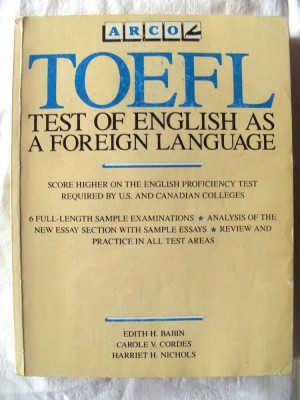 TOEFL. TEST OF ENGLISH AS A FOREIGN LANGUAGE, Ed.IV, 1987 foto