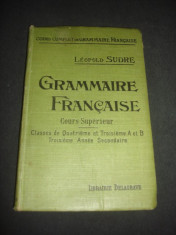 LEOPOLD SUDRE - GRAMMAIRE FRANCAISE {1907} foto