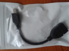 Cablu OTG USB-MINIUSB, noi, in tipla foto