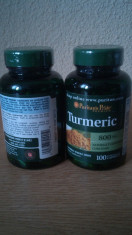 TURMERIC 800 mg, 100 capsule, efect antiinflamator, antioxidant, antiimbatranire, produs import SUA! foto