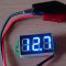 Voltmetru digital masoara 0-32 V (alim. 3.7 - 32 V), doar tensiune continua, auto scalare (virgula) / auto alimentat, LED Albastru
