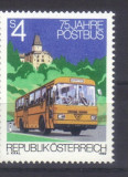 AUSTRIA 1982, Autobuz, serie neuzata, MNH, Transporturi, Nestampilat