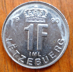 LUXEMBURG 1FRANC 1990 foto