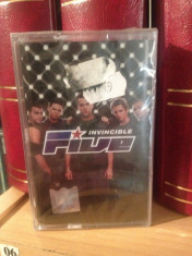 FIVE - INVINCIBLE (1999/BMG ARIOLA/GERMANY) -caseta originala/nou/sigilat foto