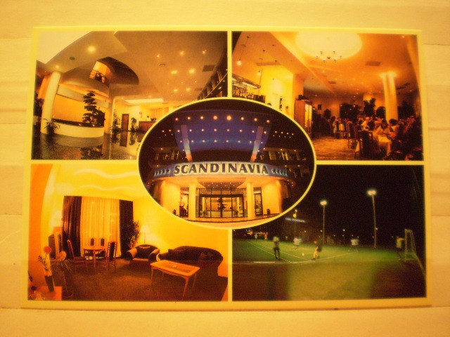 ROMANIA - MAMAIA - CLUB SCANDINAVIA INTERIOR - NECIRCULATA , CU EMBLEMA CLUBULUI PE VERSO .