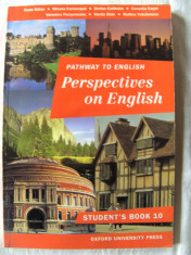 &amp;quot;Pathway to English. PERSPECTIVES ON ENGLISH. Student&amp;#039;s Book 10&amp;quot;, R. Balan, 1997 foto