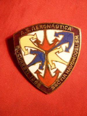 Insigna AS Aeronautica sectia Navomodelism foto