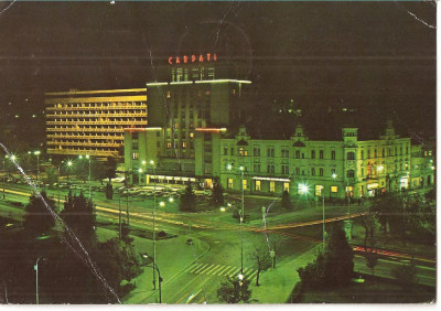 CPI (B3335) BRASOV. HOTEL &amp;quot;CARPATI&amp;quot;, EDITURA OSETCM, CIRCULATA, 1977, STAMPILE, TIMBRU IMPRMAT foto