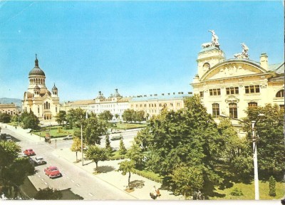 CPI (B3338) CLUJ-NAPOCA. PIATA VICTORIEI, EDITURA OSETCM, NECIRCULATA, TIMBRU IMPRMAT foto