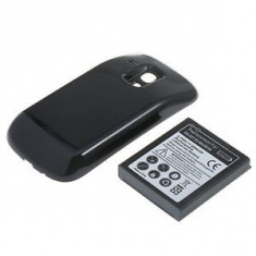 acumulator extins 3500 mAh capac negru Samsung Galaxy S3 Mini i8190 + folie protectie ecran + expediere gratuita Posta - sell by Phonica foto