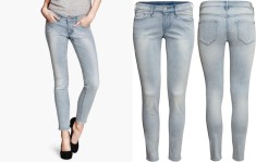 H&amp;amp;M , BLUGI femei albastru degrade, SKINNY LOW WAIST FIT. stramti elastici. Marime TOATE. OUTLET Arad. Produse noi cu etichete/superpret. foto