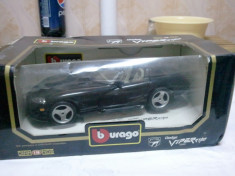 Macheta colectie masinuta colectie DODGE VIPER RT/10 (1993) Burago Scara 1/18 (si prin posta romana) foto