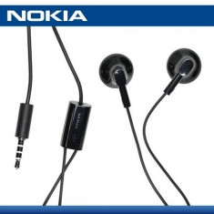 CASTI NOKIA C1-01 ORIGINALE NOI MUFA JACK NORMAL 3.5MM CULOARE NEAGRA MODEL WH-108 foto