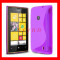 GC212c - Husa gel TPU NOKIA Lumia 520 525, mov + FOLIE! - TR 2 LEI PT AVANS!