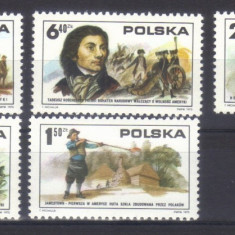 POLONIA 1975, Bicentenarul Revolutiei Americane, serie neuzată, MNH