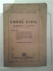 CODUL CIVIL CAROL AL II-LEA 1940 foto