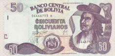 Bancnota Bolivia 50 Bolivianos L.1986 (2007) - P235 UNC foto