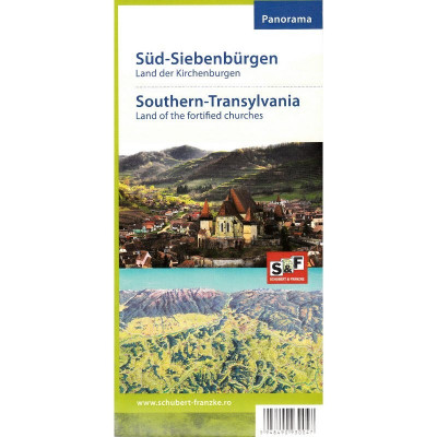 Schubert &amp;amp; Franzke Harta Panorama Sud Transilvania Tara Bisericilor Fortificate foto