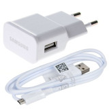 INCARCATOR ORIGINAL Samsung ETA-U90EWE 2.0A + cablu date MicroUSB