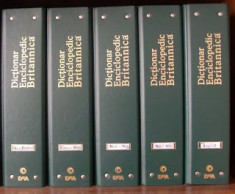 Dictionar Enciclopedic Britannica colectia integrala in bibliorafturi foto