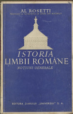 (C) ISTORIA LIMBII ROMANE (NOTIUNI GENERALE) - AL.ROSETTI foto