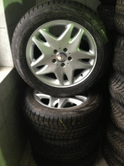 Jante originale Mercedes W221,W220 cu anvelope iarna Pirelli 225/55/R17 profil 7,7mm foto