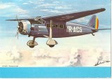 CPI (B3437) TAROM, ICAR - COMERCIAL, PRIMUL AVION DE PASAGERI CONSTRUIT DE INDUSTRIA ROMANEASCA - BUCURESTI 1934, NECIRCULATA