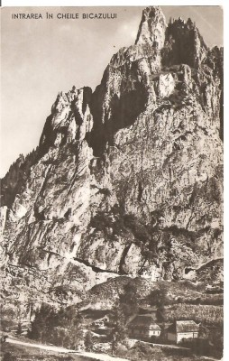 CPI (B3494) INTRAREA IN CHEILE BICAZULUI, CIRCULATA, R.P.R.,STAMPILE, TIMBRU foto