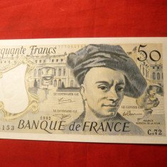 Bancnota 50 Fr. 1992 Franta , cal.Necirculat , cota 80 $