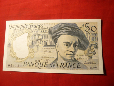 Bancnota 50 Fr. 1992 Franta , cal.Necirculat , cota 80 $ foto