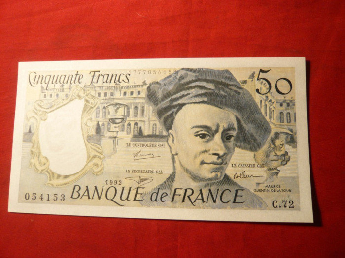 Bancnota 50 Fr. 1992 Franta , cal.Necirculat , cota 80 $