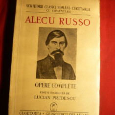 Alecu Russo - Opere Complete ,ed.ingrijita L.Predescu 1942