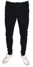 (NOU) Blugi Conici H&amp;amp;amp;amp;amp;amp;M - Model Simplu Negru - Skinny / Slim - ( MARIMI: 27, 28, 29, 30, 31, 32, 33, 34 ) foto