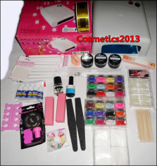 KIT MANICHIURA,UNGHII FALSE,LAMPA UV 36W,PILA ELECTRICA,GELURI UV,TOPCOAT,PRIMER,VOPSEA ACRYL,DEGRESANT,TIPSURI,FIMO,SABLOANE ,SCLIPICI,PENSULE foto