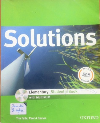 SOLUTIONS ELEMENTARY STUDENTS BOOK + WORKBOOK foto